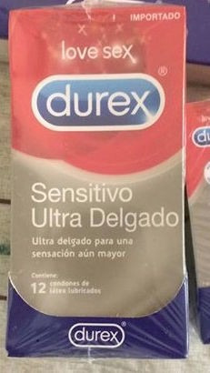 Preservativos Durex Sensitivo Ultra Delgado (caja 12 Un.)