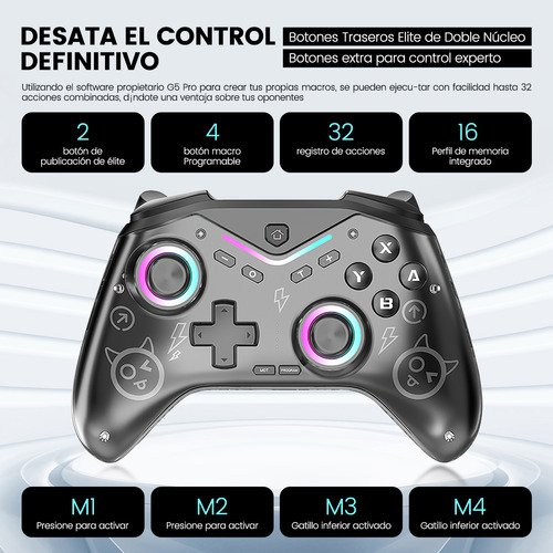 Xing Control Inalámbrico Gamepad Para Switch/pc Nintendo