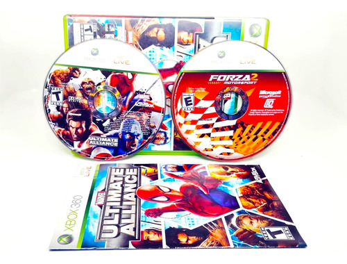 Marvel Ultimate Alliance Y Forza Motorsport 2 Xbox 360 (Reacondicionado)