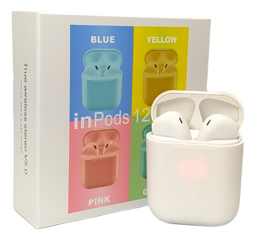 Fone I12 ios iPhone Color Bluetooth Altomex Cor Branco