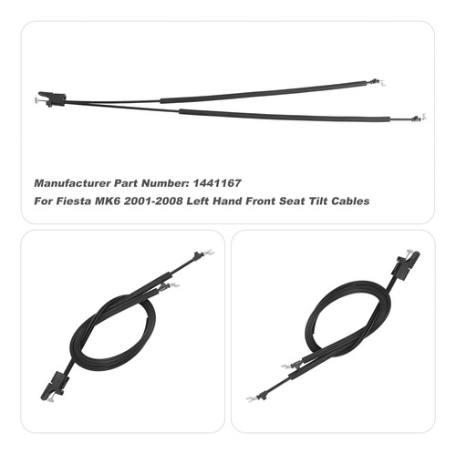 Cables De Inclinación Frontal Izquierda Para Fiesta Mk6 2001