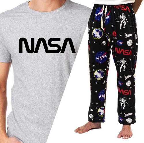 Conjunto Pijama Nasa Remera Pantalón Diseños Varios