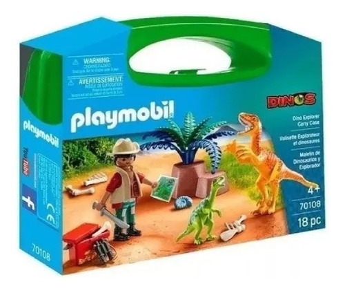Playmobil Dinos 70108 Maletin Dinosaruios Playking
