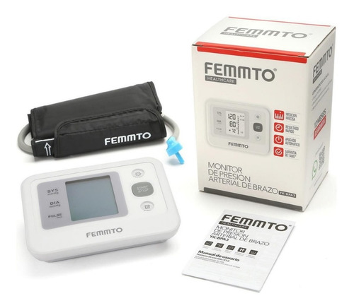 Tensiometro Digital Brazo Medidor Presion Arterial Enfermeria Automatico Femmto
