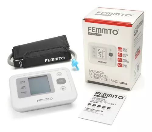 Tensiometro Digital Brazo Medidor Presion Arterial Enfermeria Automatico  Femmto