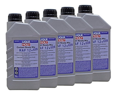 Kit 5 Refrigerante Liqui Moly Maquinaria Agricola Raf 12+ 1l