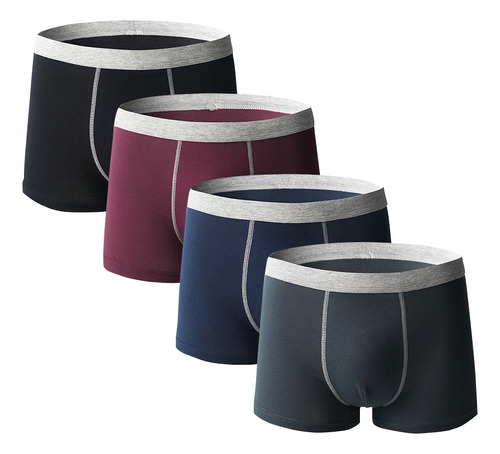 4 Boxers Corto Para Hombre Tela Suave Varios Diseños