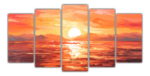 150x75cm Set 5 Lienzos De Tela Tema Linda The Captivating Be