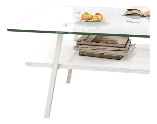 Mesa De Café Funky Mesa De Café Nicbex Con Mesa De Vidrio De