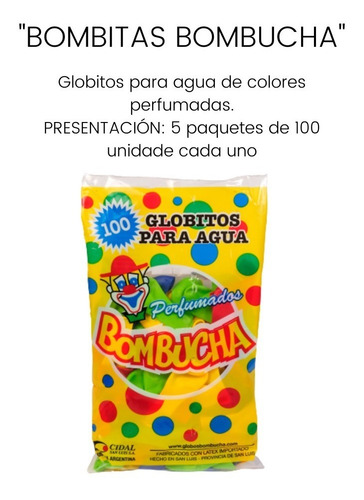 Imagen 5 de 10 de Bombucha Bombitas Globos De Agua Perfumados X 500