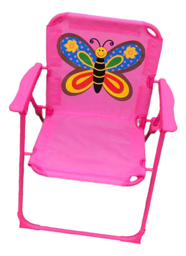 Kids Camping Folding Chair Portable Seat For Sporting Pink