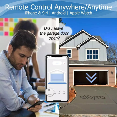 Control De Puerta Cochera Cierra Abre Monitor Wifi Smart