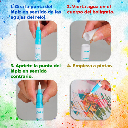 8 Libros Para Colorear Mágicos Para Niños (reutilizables)