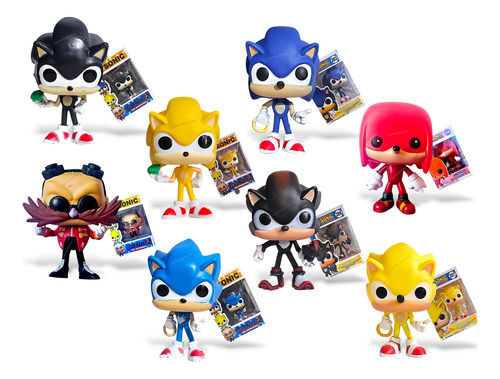 Muñeco Funko Sonic, Funko Shadows, Dr Eggman Y Mas X1