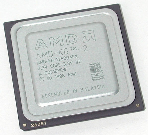 Processador Amd 7 K6-2/500afx - Semi Novo - Raro