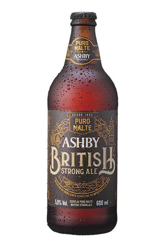 Cerveja Ashby British Strong Ale- Caixa Com 12 Unidades
