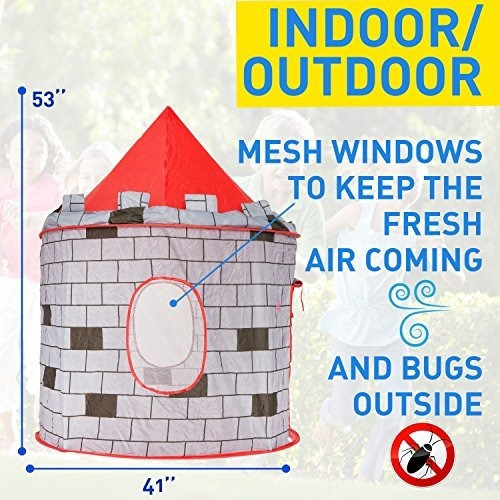 Tienda De Campaña Caballero Del Castillo De Kids Play, Kidd