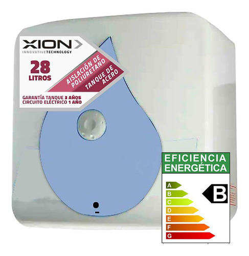 Termotanque Xion Mod. Xi-cal30p Acero 28 L 1500 W