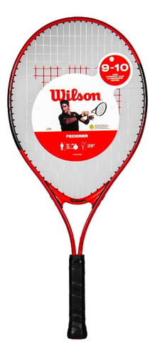 Raqueta De Tenis Wilson Junior Federer 5-10 Años Muni Depot Color Rojo Tamaño Del Grip 25