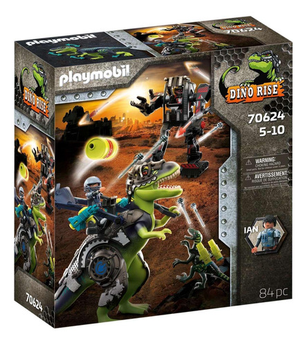 Playmobil T-rex Batalha De Gigantes 84 Peças Sunny - 70624