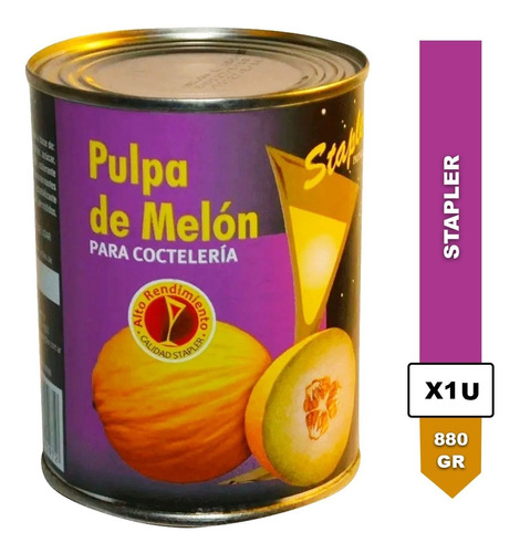 Pulpa De Melon Para Cocteleria Stapler Premium Lata 880g