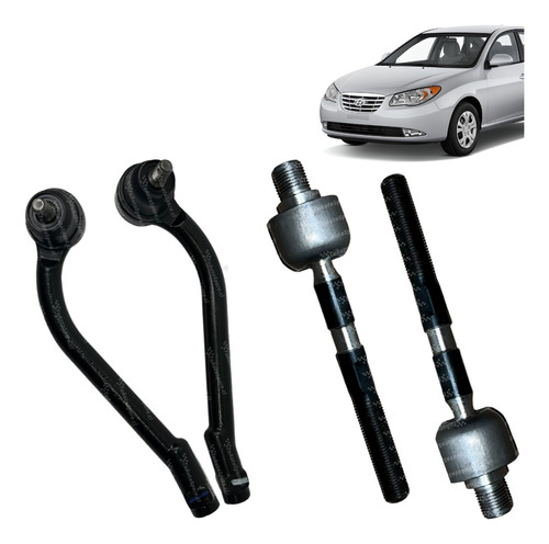 Kit Terminales + Axiales Direccion Hyundai Elantra 2007-2010