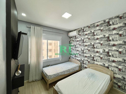 Imagem 19 de 30 de Apartamento Frente Mar, Reformado E Decorado, 3 Dormitórios Sendo 3 Suítes, 1 Vaga De Garagem, Pitangueiras, Guarujá/sp - Ap2743