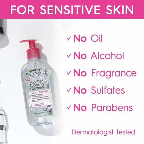 Garnier Skinactive Micelar Espuma Facial Wash, Para Todos Lo
