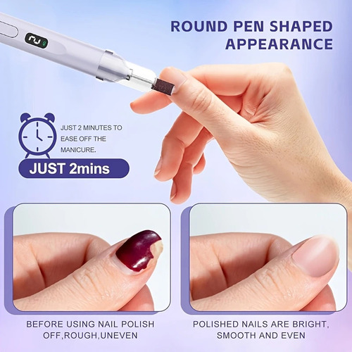 Lima Pulidor Uña Manicura Pedicura Casa Elctrico Recarga Usb