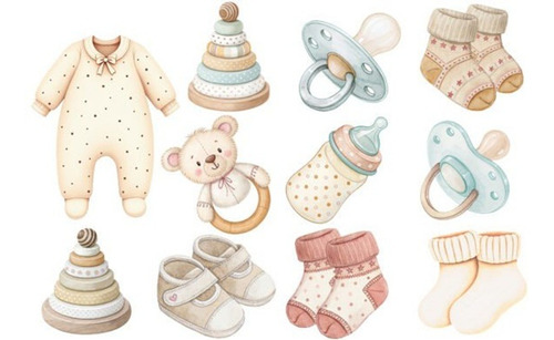 Imágenes Clipart Baby Shower Boho 117979309