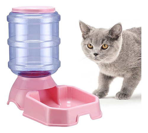Alimentador Automático Para Mascotas Alimentador Rosa