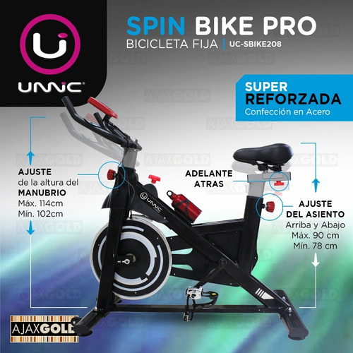 Bicicleta Fija Spinning Indoor Gym Bici Premium Profesional