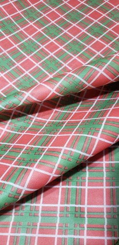 Tnt Xadrez Natalino Estampado Mesa Decoração 1,4m X 4 Mts Cor Vermelho/verde