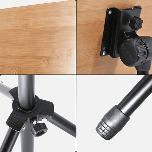 Estante Para Partitura Reforçada Maestro Madeira Voik Ms-95 Cor Preto