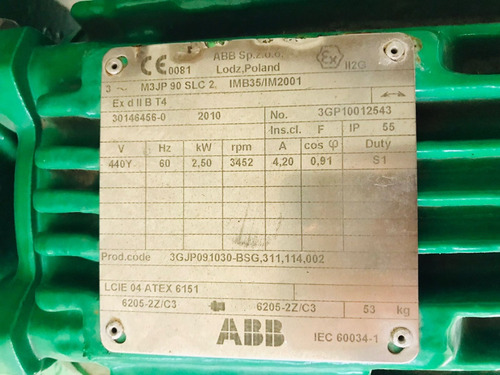 Exaustor Centrifugo Industrial 3,5cv Trif. 220/440 Volts