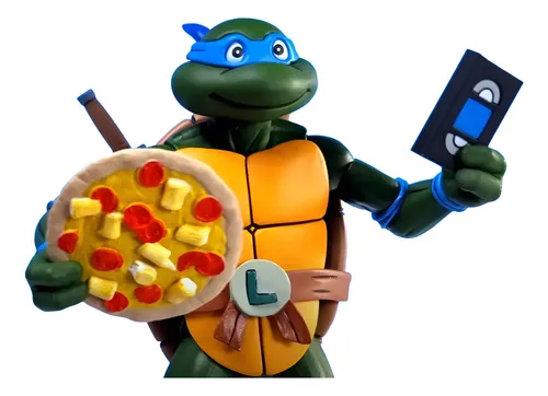 Leonardo Tartarugas Ninjas Tmnt Neca Pizza Club Animado