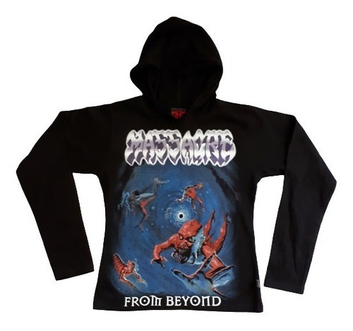 Massacre From Beyond Polo Capucha Mujer Small [rockoutlet]