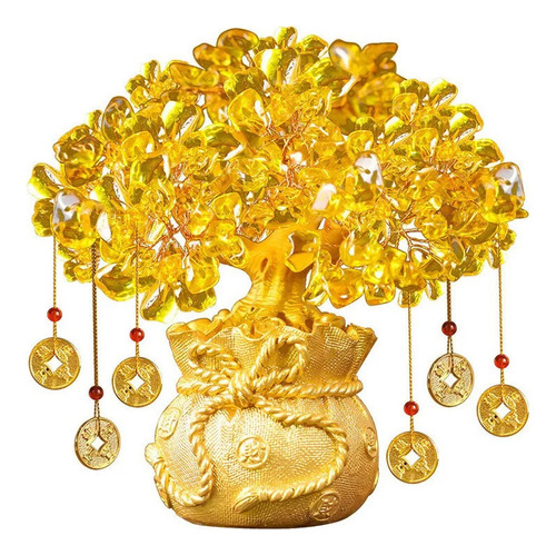 Árbol De Dinero De Cristal Fortuna Y Buena Suerte Feng S [u]