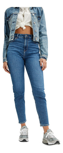 Ae Stretch Mom Jean Classic Blue