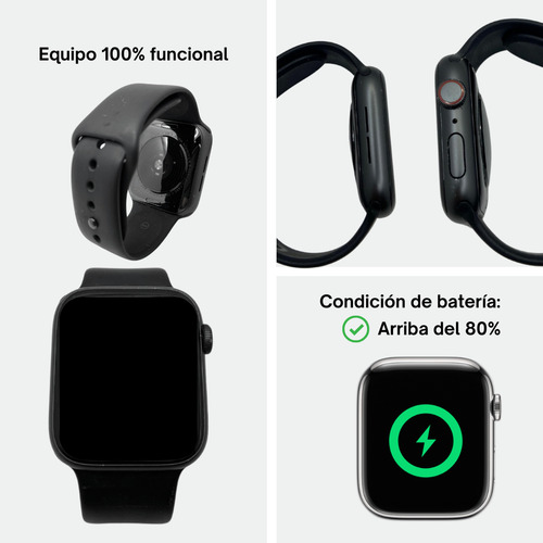 Apple Watch Se 2da Generación De 44mm Gps + Lte Color Azul Azul Oscuro Deportivo Negro (Reacondicionado)