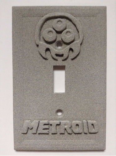 Metroid Piedra Cobre Patina Interruptor Luz Tapa Custom