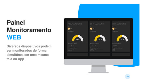 Monitor De Temperatura Datacenter Eth Web Com Display