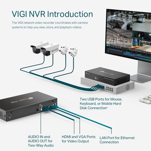 Imagen 6 de 6 de Nvr Tp Link Vigi Nvr1008h 8 Canales Ip Hasta 5mp