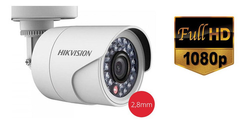 Cámara Bullet Hikvision 1080p Turbo Hd Lente 2,8mm Cuotas