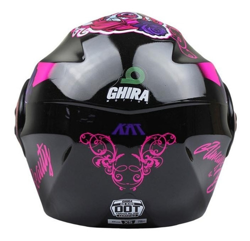 Imagen 4 de 6 de Casco Para Niño Niña Infantil Ghira Abatible Certificado Dot