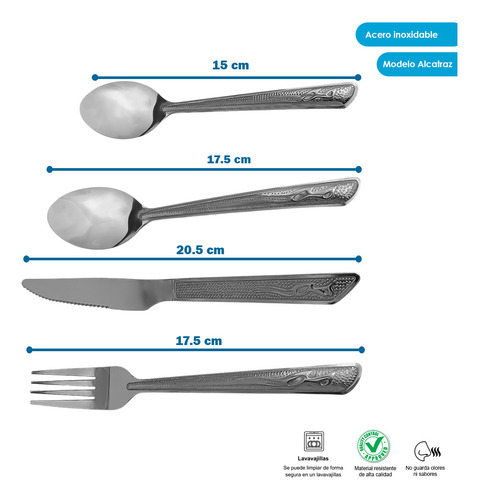 Econopack De 100 Juegos Cubiertos Cuchillo Cuchara Tenedor