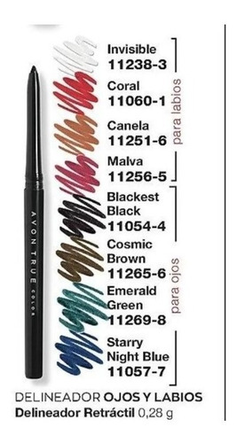 Starry Night B - Delineador Retractil Ojos Avon Glimmerstick Color Starry Night