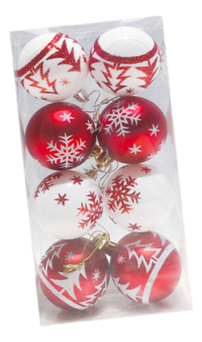 8x Bolas De Navidad Decoraciones Para Árboles De Navidad