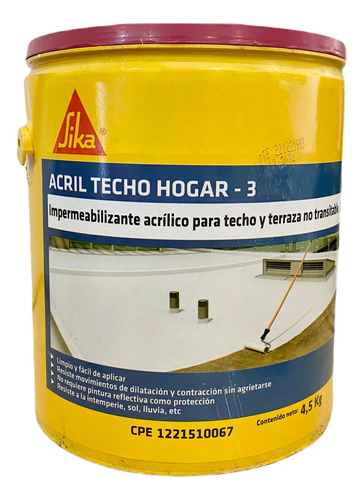 Acril Techo Hogar-3 Galon Color Blanco