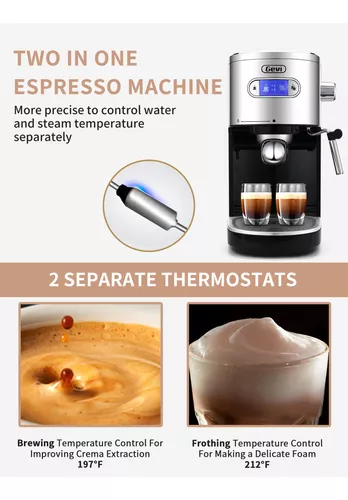 BonsenKitchen CM8007 Espresso Machine 20 Bar Coffee Maker w Milk Frother  Wand for sale online